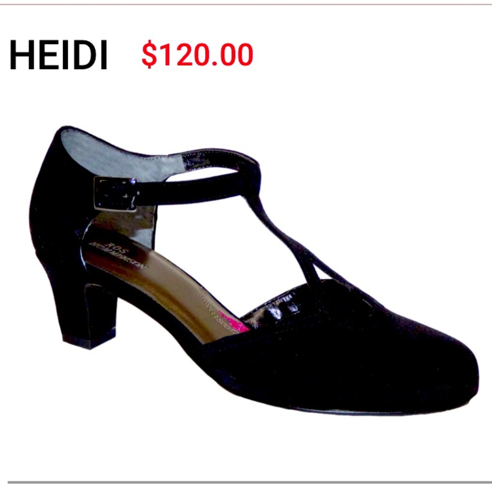 Heidi by Ros Hommerson® is a timeless and sophisticated t-strap pump.